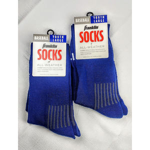 Baseball Socks Royal Blue - Franklin Youth Large